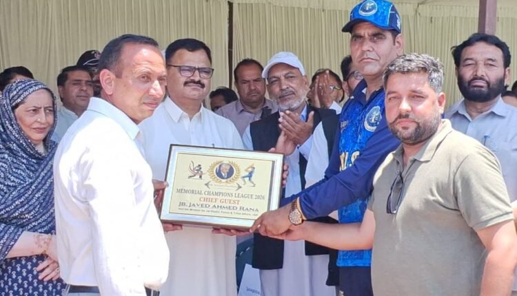 Javed Rana inaugurates Dr. Masud Memorial Champion League; announces Rs 5 cr indoor stadium for Mendhar