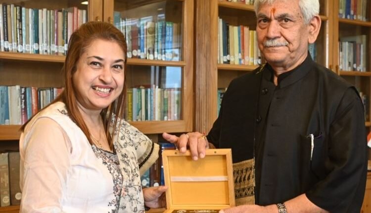 MP Satabdi Roy Calls on Lieutenant Governor Manoj Sinha at Lok Bhavan