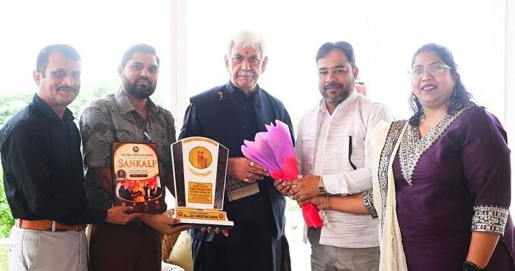 All J&K Christian Sabha Delegation Calls on Lieutenant Governor Manoj Sinha in Srinagar