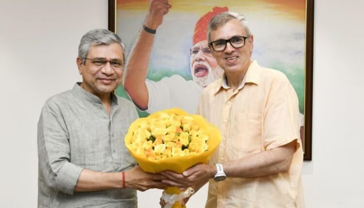 CM Omar Abdullah meets Railway Minister Ashwini Vaishnaw, seeks enhanced rail connectivity for J&K