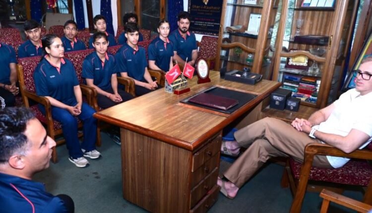 Indian Wushu Team Calls on Chief Minister Omar Abdullah ahead of SCO Wushu Championship