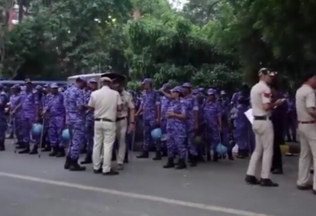 Heavy Security Deployed at Jantar Mantar Ahead of CJP’s Proposed Parliament March