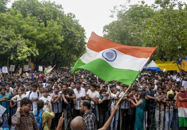 CJP Protesters Continue Jantar Mantar Sit-In as Support Grows Overnight