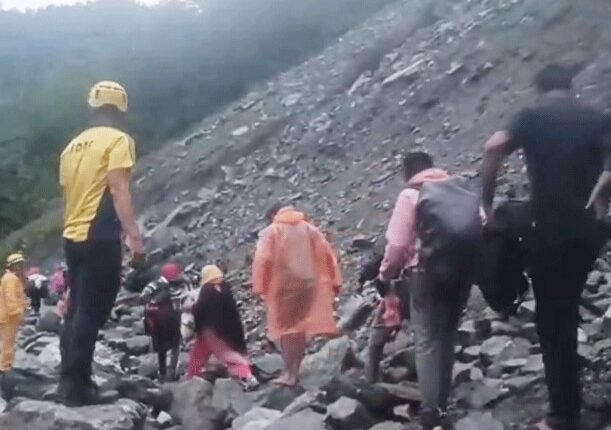 Kedarnath Yatra Suspended After Landslide Blocks Trek Route Near Gaurikund