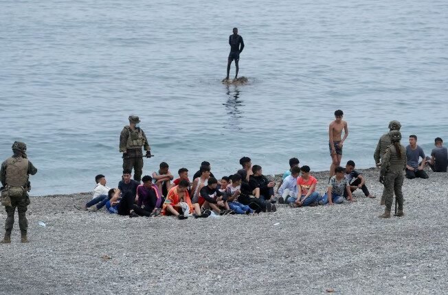 Spain Deploys Troops as Thousands of Migrants Reach Ceuta from Morocco