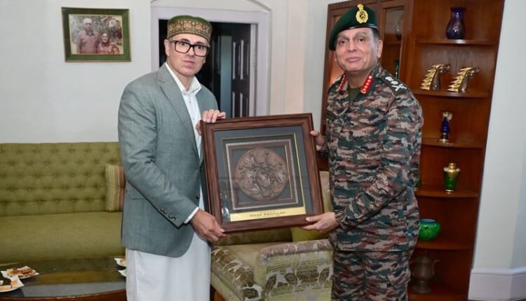 Army Chief General Dhiraj Seth calls on CM Omar Abdullah in Srinagar