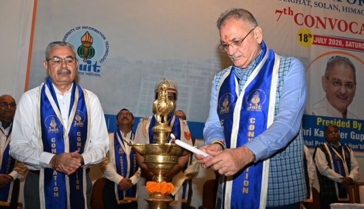 Governor Kavinder Gupta Confers Gold Medals on Meritorious Students at JUIT’s 7th Convocation