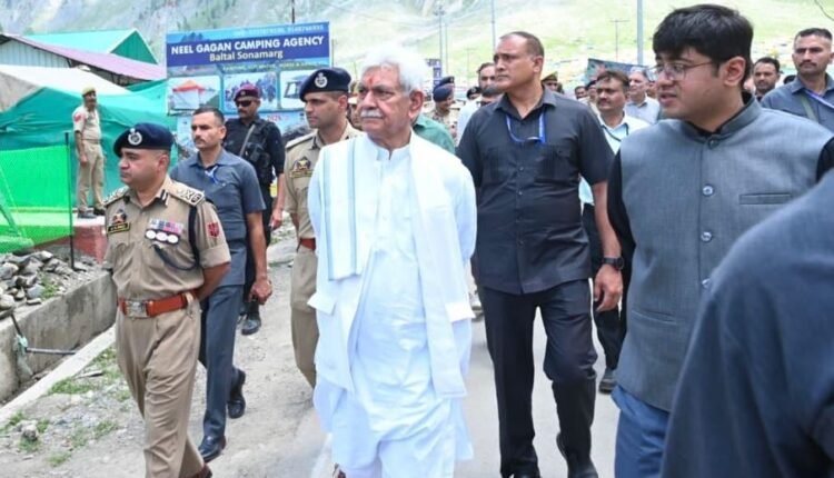 Shri Amarnath Ji Yatra-2026: Lieutenant Governor reviews arrangements for pilgrims at Baltal Base Camp