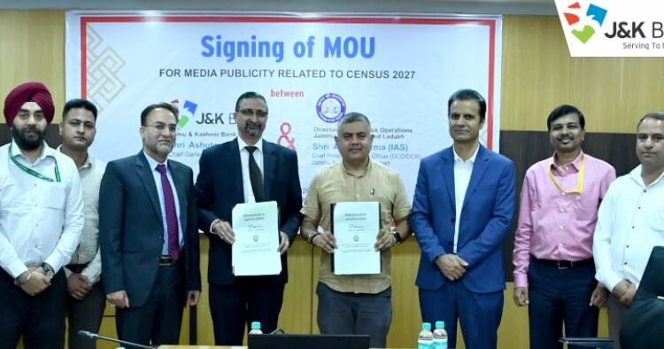 J&K Bank inks maiden strategic partnership with Directorate of Census Operations JKL for Census 2027 Population Enumeration awareness