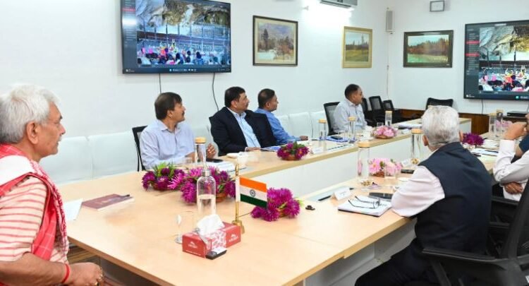 Lieutenant Governor chairs a high-level meeting to review the ongoing holy yatra of Shri Amarnathji