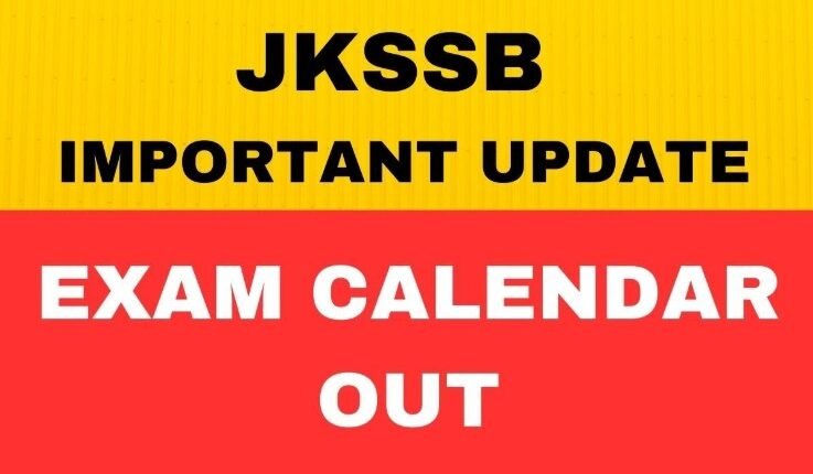 JKSSB Releases Recruitment Exam Calendar for September–December 2026