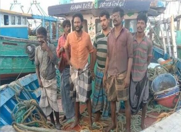 Sri Lanka Navy Rescues 11 Indian Fishermen After Boat Accident at Sea