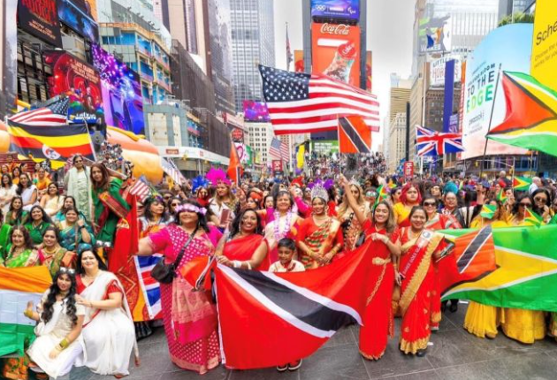 Indian Sarees Steal the Spotlight at New York’s Times Square