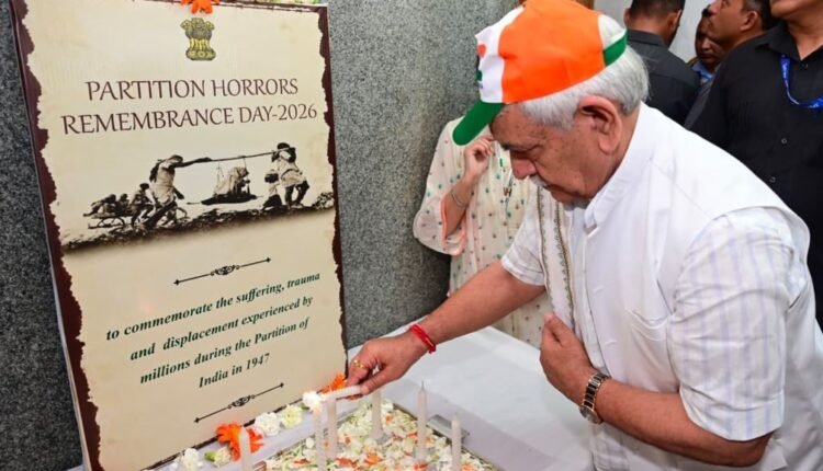 Lieutenant Governor Addressed Partition Horrors Remembrance Day event at Srinagar