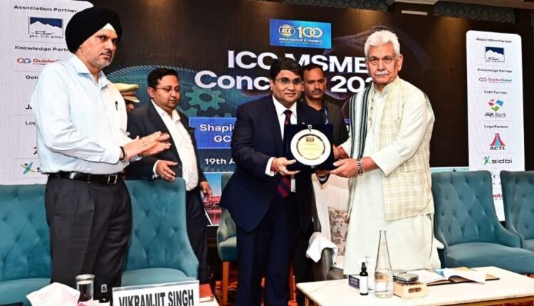 LG Manoj Sinha Addresses ICC MSME Conclave 2026; Rahul Sahai Hails Religious Tourism Push, Calls for Nano GCC & MSME-Led Growth in J&K