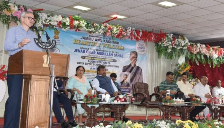 Omar Abdullah Launches ₹140-Crore Udhampur-Reasi Push, Including ₹124.19-Crore Water Project and ₹16.33-Crore STP