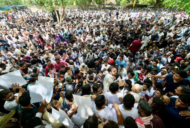 CJP Protests in Delhi, Demands Action Against Hindutva Influencer Over Assault on Student’s Father