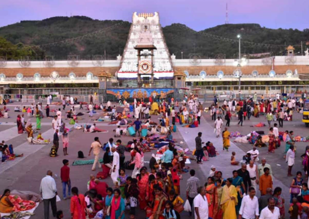 Unprecedented Rush at Tirumala, Devotees Face 24-Hour Wait for Srivari Darshan