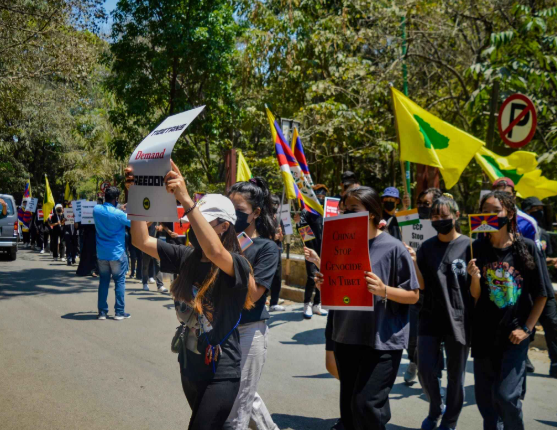 Over 30 Tibetan Youth Congress Members Detained During Bharat Mandapam Protest