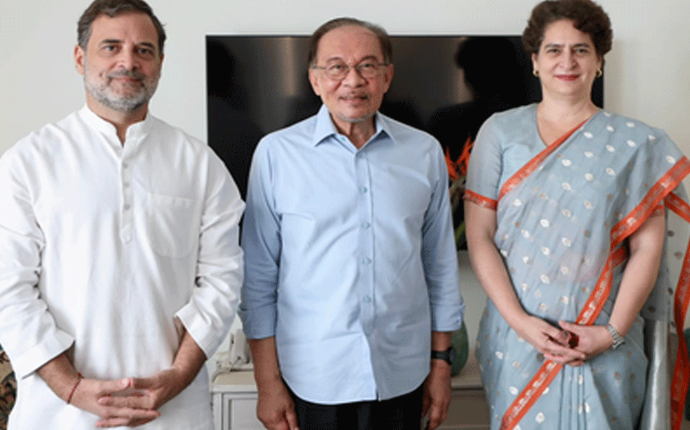 Rahul Gandhi, Malaysian PM Anwar Ibrahim Hold Breakfast Meeting