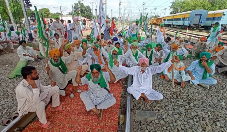 Punjab Farmers’ Rail Blockade Disrupts 20 Train Services, Causes Widespread Delays