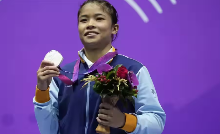 Roshibina Devi Wins Silver in Asian Games Wushu, Extends Medal Streak
