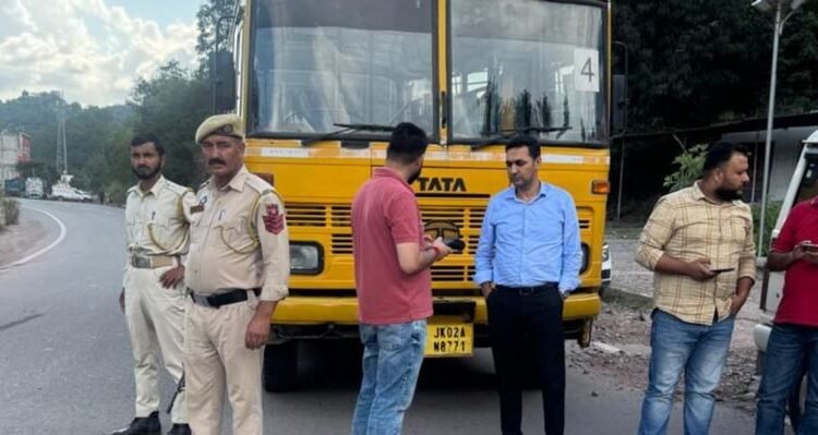 MVD Rajouri steps up enforcement: 120 vehicles checked, 16 challans issued; inspects showrooms, PUCC and Driving Schools, two showrooms sealed