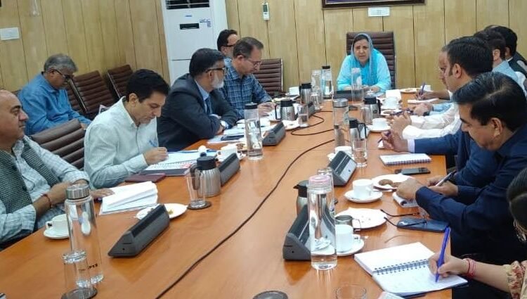Sakeena Itoo reviews HRM Issues in School Education Department; Recruitment, Promotions and Regularisation Reviewed