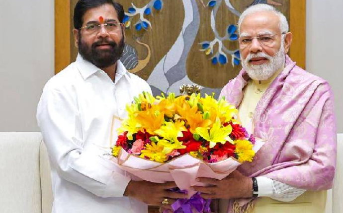 Shinde Meets PM Modi in Delhi, Discusses Maharashtra Drought Situation