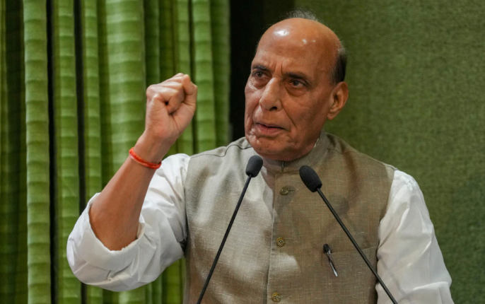 Rajnath Singh Accuses Congress, Allies of Seeking Bangladesh-Style Regime Change in India