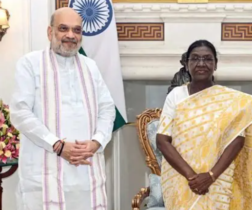 Amit Shah Meets President Droupadi Murmu at Rashtrapati Bhavan