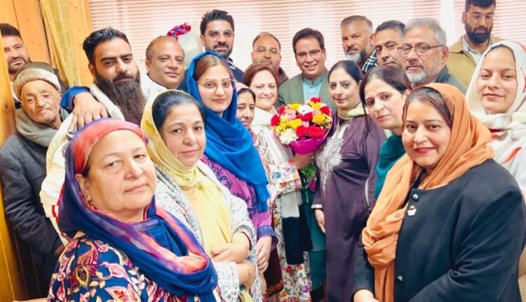 NC Women's Wing office bearers congratulate Shameema Firdous