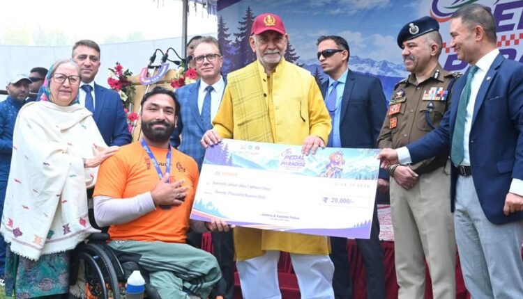 Lieutenant Governor Felicitates Winners of “Pedal Through Paradise”; Calls Youth the Greatest Strength of the Nation