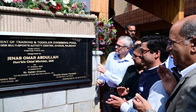 CM Omar Abdullah inaugurates ₹30.35 Crore sports facility at Gindun Rajbagh